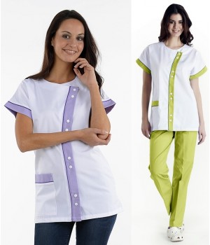 Tunique Manches Kimono, Pressions, Tailles XS à 2XL.