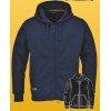 Sweatshirt zippé capuche marine ou noir