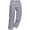 Pantalon de cuisine blanc bleu