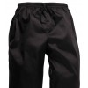 Pantalon cuisine cordon de serrage noir