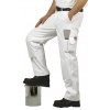 Pantalon homme de peintre 100% coton, blanc