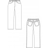 Croquis pantalon  jean infirmier