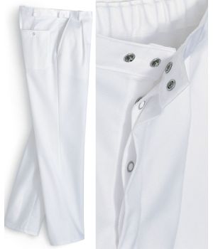 Pantalon Blanc Homme, Polyester Coton, Entretien Facile.