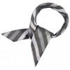 Foulard femme rayures gris Lavable