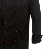 Veste de cuisine chef, Noire