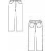 Croquis pantalon jeans infirmier