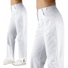 Pantalon blanc femme, taille élastiquée au dos, Entretien facile, peut bouillir