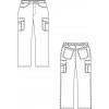 Croquis pantalon professionnel jean