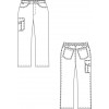 Croquis pantalon professionnel