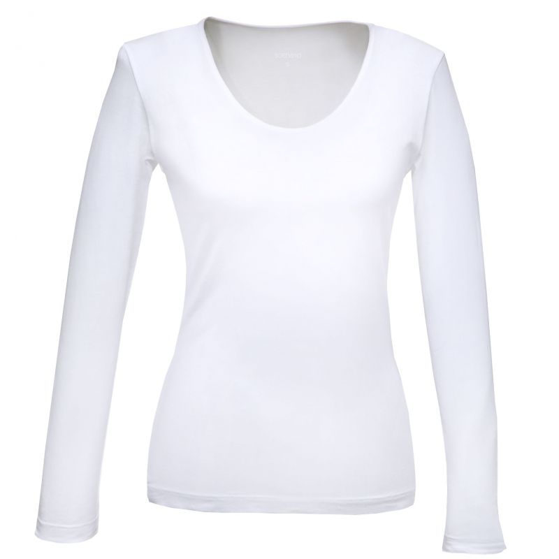 chandail blanc manche longue femme