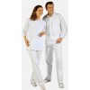 Polo unisex manche longue PolyCoton Blanc