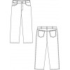 croquis pantalon médical femme homme