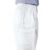 Pantalon professionnel blanc poche cuisse