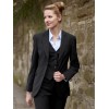 Veste tailleur près du corps 2 boutons Stretch Noir