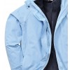 Parka femme bleu ciel poche portefeuille