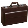 mallette médicale simili cuir brun