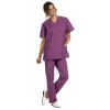 Pantalon infirmier unisexe couleur mûre