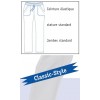 Pantalon blanc femme, stature standard