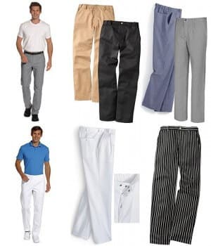 Pantalon de cuisine pas cher pour professionnel métiers de bouche