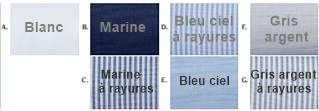 7 couleurs de chemisiers